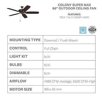 Monte Carlo 5ブレード 60インチ 天井ファン 5CSM60RB 81ZVPQIn53L._UF894,1000_QL80_.jpg